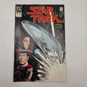 DC Comics Star‎ Trek 7 1990 Kirk Spock McCoy Enterprise Vintage Comics  Sci-Fi